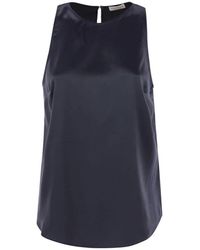 Brunello Cucinelli - Stretch Zijden Satijnen Top Met Sieraden - Lyst