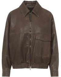 Brunello Cucinelli - Leather Jackets - Lyst