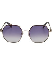 Longchamp - Hexagonale Sonnenbrille - Lyst