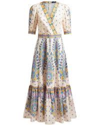 Etro - Geprinte Katoenen Midi Jurk - Lyst