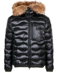 Blauer - Jassen ,Zwart ,Nylon Wave Down Jacket - Lyst