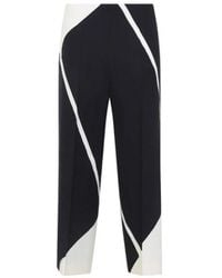 Alberta Ferretti - Straight Trousers - Lyst