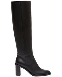 Max Mara - Schoenen ,Zwart ,Leer Stivali Alti - Lyst