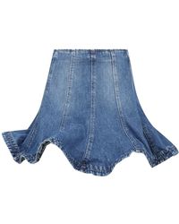 MSGM - Denim Skirts - Lyst