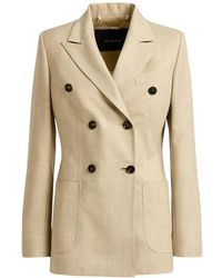 Kiton - Jassen ,Wol Dubbelrijige Glen Plaid Blazer - Lyst