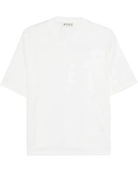 Rohe - Tops ,Wit ,Katoen Oversized Katoen Zijde T-Shirt - Lyst