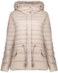 Moncler - Raies Kapuzen-Kurzmantel Aus Daunen - Lyst