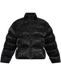 Balenciaga - Gewatteerde Jas Met Logo - Lyst