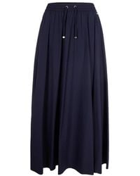 Herno - Rokken ,Blauw ,Nylon Light Nylon Stretch Rok - Lyst
