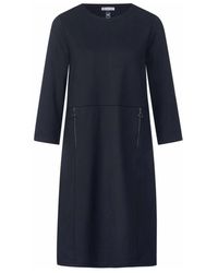 Street One - Jersey Jurk Met Ronde Hals - Lyst