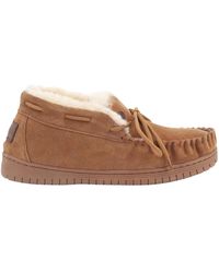 Warmbat - Schoenen ,Bruin ,Suède Luxe Cognac Suède Pantoffel - Lyst