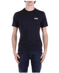 Barbour - Tops ,Blauw ,Katoen Blauw T-Shirt Met International Logo - Lyst