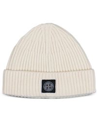 Stone Island - Beanie Mit Kompass-Logo-Patch - Lyst