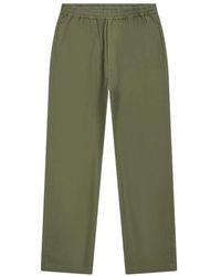 Barena - Broeken ,Groen ,Katoen Pantalone Regular Broeken - Lyst