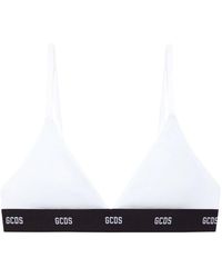 Gcds - Ondergoed ,Wit ,Katoen Essentials Triangle Cotton Bra - Lyst