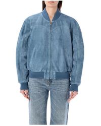 Chloé - Bomber suede - Lyst
