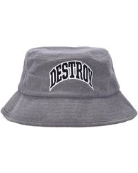 Huf - Bestickter Logo Bucket Hat Grau - Lyst