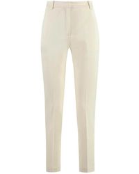 Pinko - Broeken ,Lichtblauwe Straight Leg Broek - Lyst