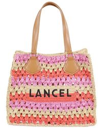 Lancel - Raffia Sommer Tote Tasche - Lyst