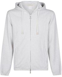Eleventy - Sportlicher Baumwoll-Zip-Hoodie - Lyst