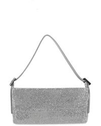 Benedetta Bruzziches - Silberne handtasche mit reißverschluss und strass - Lyst