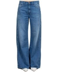 3x1 - Jeans ,Blauw ,Katoen The Kat Wide Leg Jeans - Lyst