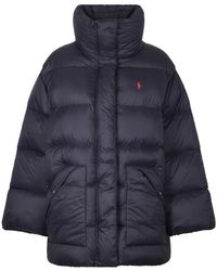 Polo Ralph Lauren - Jassen ,Zwart ,Nylon Stijlvolle Gewatteerde Jassen - Lyst