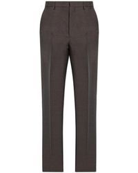Tod's - Broeken ,Bruin ,Wol Wollen Broek - Lyst
