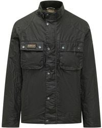 Barbour - Jassen ,Zwart ,Katoen Merton Waxed Jacket - Lyst