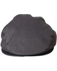 Dolce & Gabbana - Graue baumwoll-newsboy-cap - Lyst