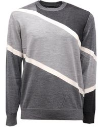 Armani - Grauer Wollpullover Modell 6K1Mtd - Lyst
