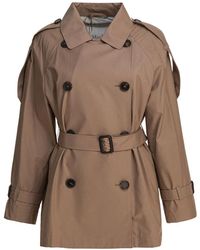 Max Mara - Jassen ,Bruin ,Katoen Bruine Jas Aw 25 Stijlvol Waterdicht Chic - Lyst