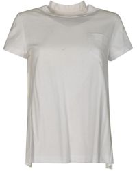 Sacai - Weiße t-shirts und polos - Lyst