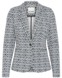 Ichi - Eclipse Ikat Tile Blazer Jas - Lyst