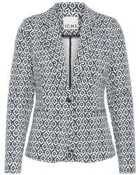 Ichi - Eclipse Ikat Tile Blazer Jas - Lyst