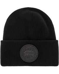 Canada Goose - Berretto di lana con logo - Lyst