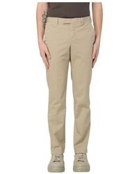 PT Torino - Blaue Slim Fit Baumwollhose - Lyst