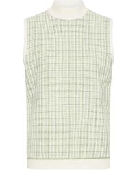 Ichi - Truien & Vesten ,Groen ,Birch W Iguana Check - Lyst