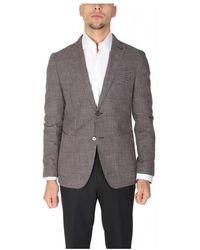 Michael Kors - Jassen ,Bruin ,Leer Patterned Blazer - Lyst