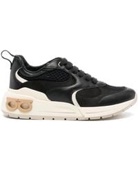 Ferragamo - Sneakers Met Vlakken - Lyst