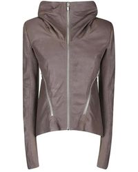 Rick Owens - Jassen ,Bruin ,Ritssluiting Biker Jack - Lyst