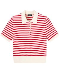 A.P.C. - Tops ,Veelkleurig ,Katoen Ruby Polo - Lyst