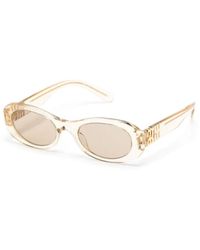 Miu Miu - Mu 06zs 11t40f sunglasses,weiße sonnenbrille mit original-etui - Lyst