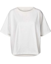 Rabens Saloner - T-shirt oversize bianca stile margot - Lyst