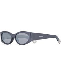 Jacquemus - Accessoires ,Grijs ,Les Lunettes Ovalo - Lyst