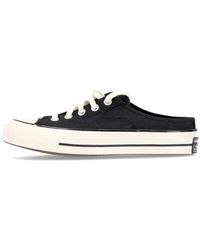 Converse - Zwarte Canvas Lace-Up Mule Schoenen - Lyst