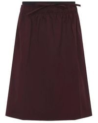 Prada - Midi Skirts - Lyst