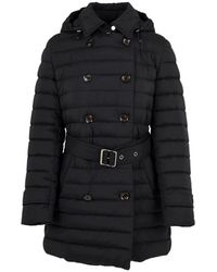 Moorer - Technische down-proof jacke mit abnehmbarer kapuze und gürtel - Lyst