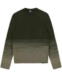 Colmar - Truien & Vesten ,Groen ,Groene Gradiënt Crewneck Sweatshirt Aw 25 - Lyst