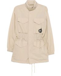 KENZO - Jassen ,Sounds Logo-Print Parka Jas - Lyst